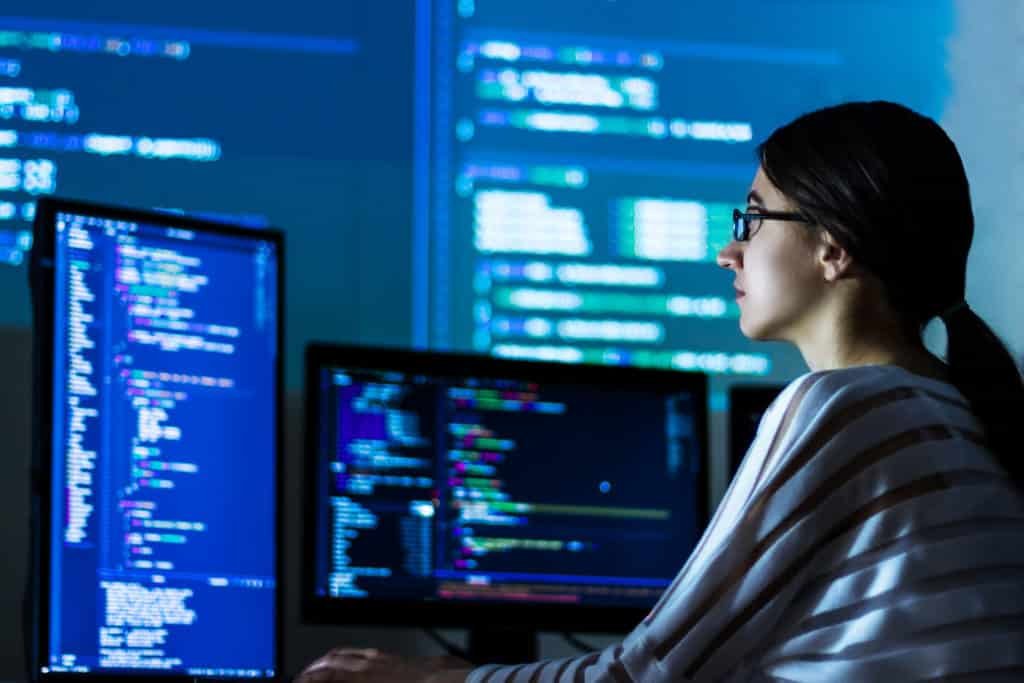 A software developer requires coding skills and attention to detail
