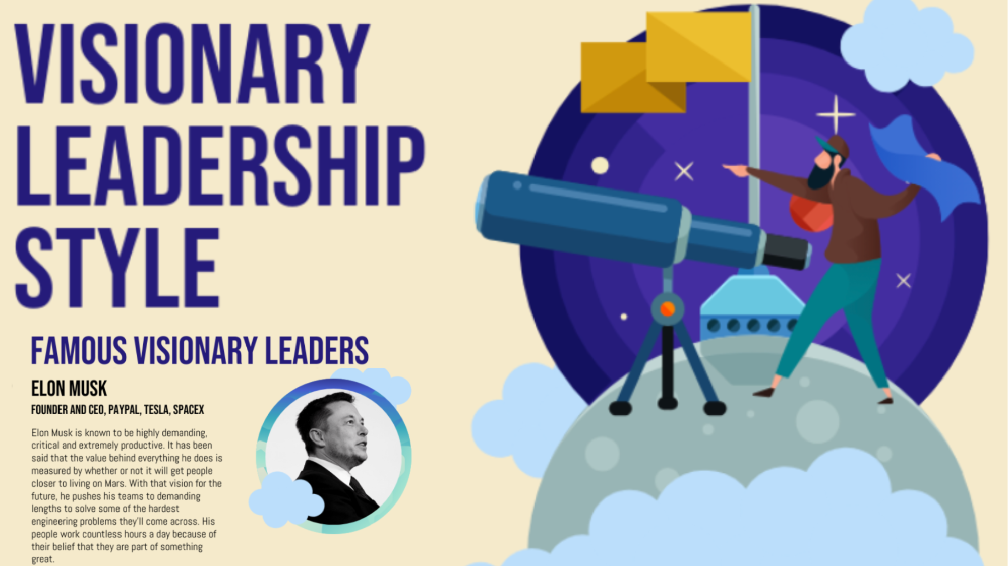 Elon Musk - Prime example of visionary leadership