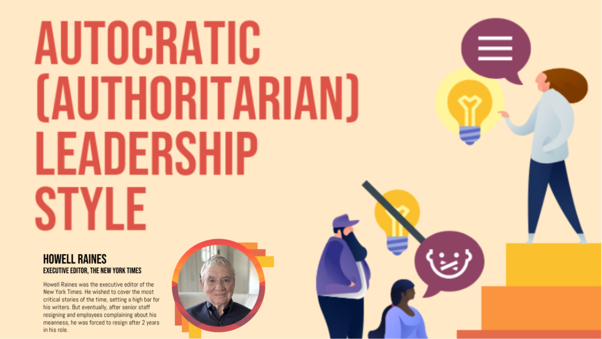 Howell Raines sets a good example of authoritative leadership