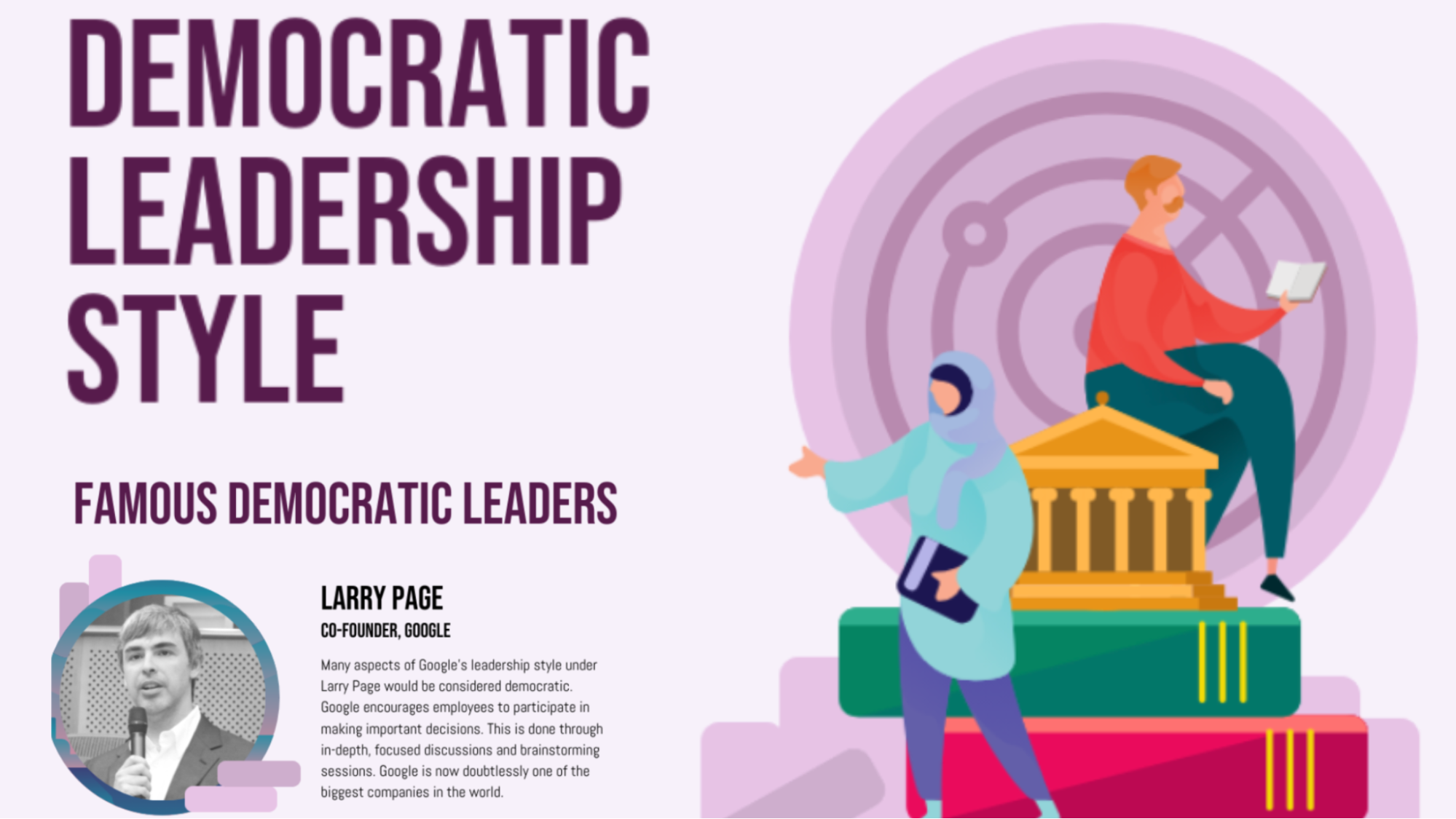 Larry Page and his prominent democratic leadership style
